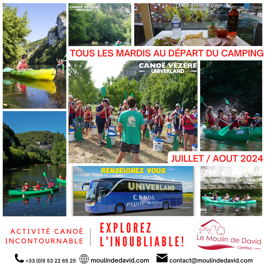 canoe-univerland-vacances-dordogne-camping-moulin-david