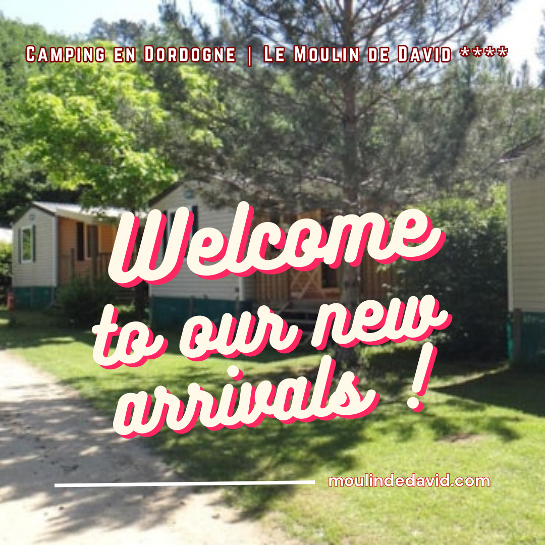 Welcome to our new arrivals in camping Le Moulin de David