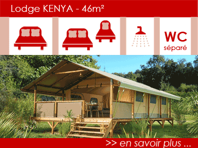 KENYA Lodge - 2 bedrooms - 5 people - WC - shower