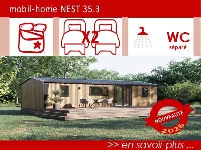 mobil home Nest 35.3 - camping - monpazier - dordogne